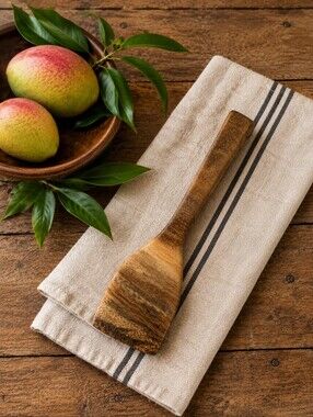 Mango Wood Handmade In Hawaii Reclaimed Wood Spatula Rustic | Farmhouse
